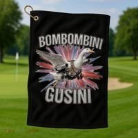 Bombombini Gusini Funny Italian Brainrot Meme Bootleg Golf Towel thumb 1