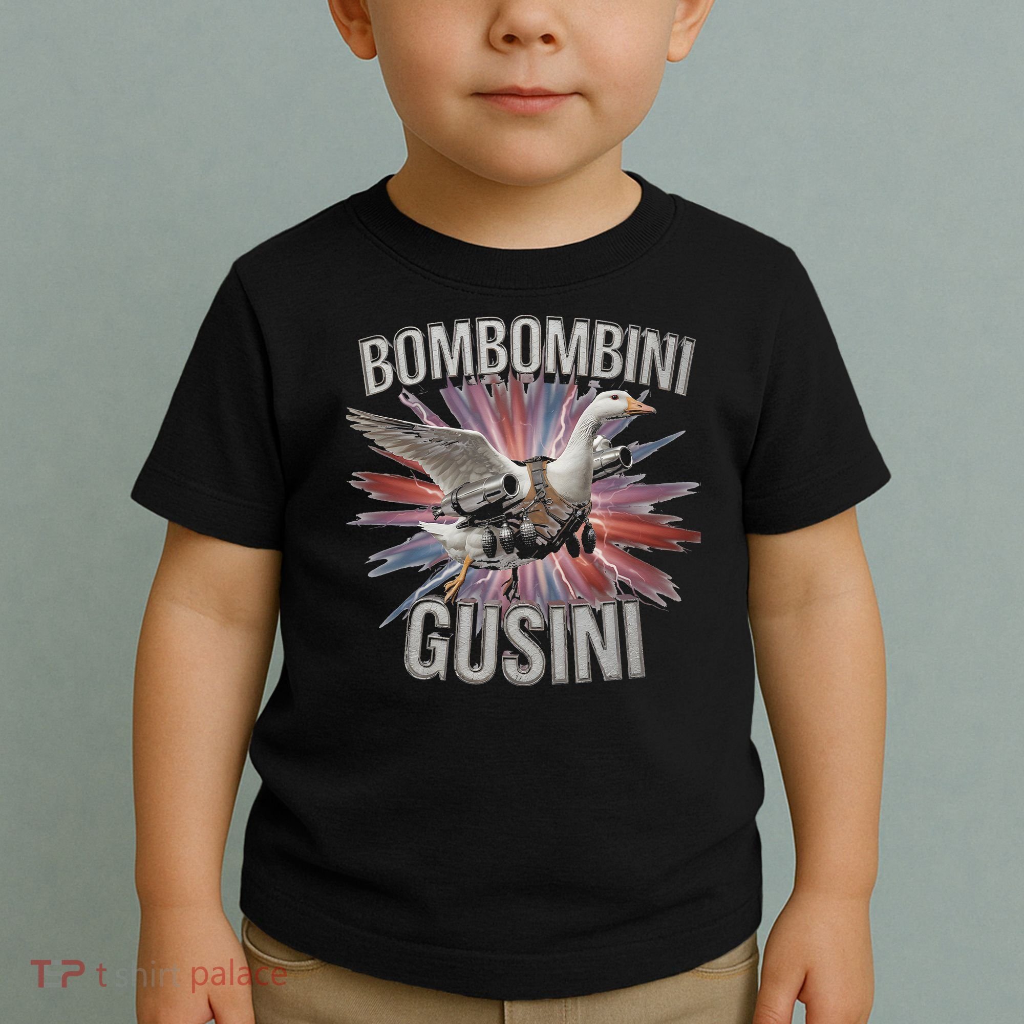 Bombombini Gusini Funny Italian Brainrot Meme Bootleg Toddler T-Shirt