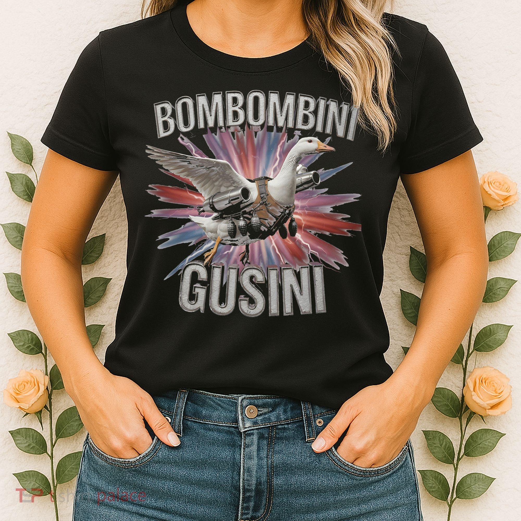 Bombombini Gusini Funny Italian Brainrot Meme Bootleg Women's T-Shirt