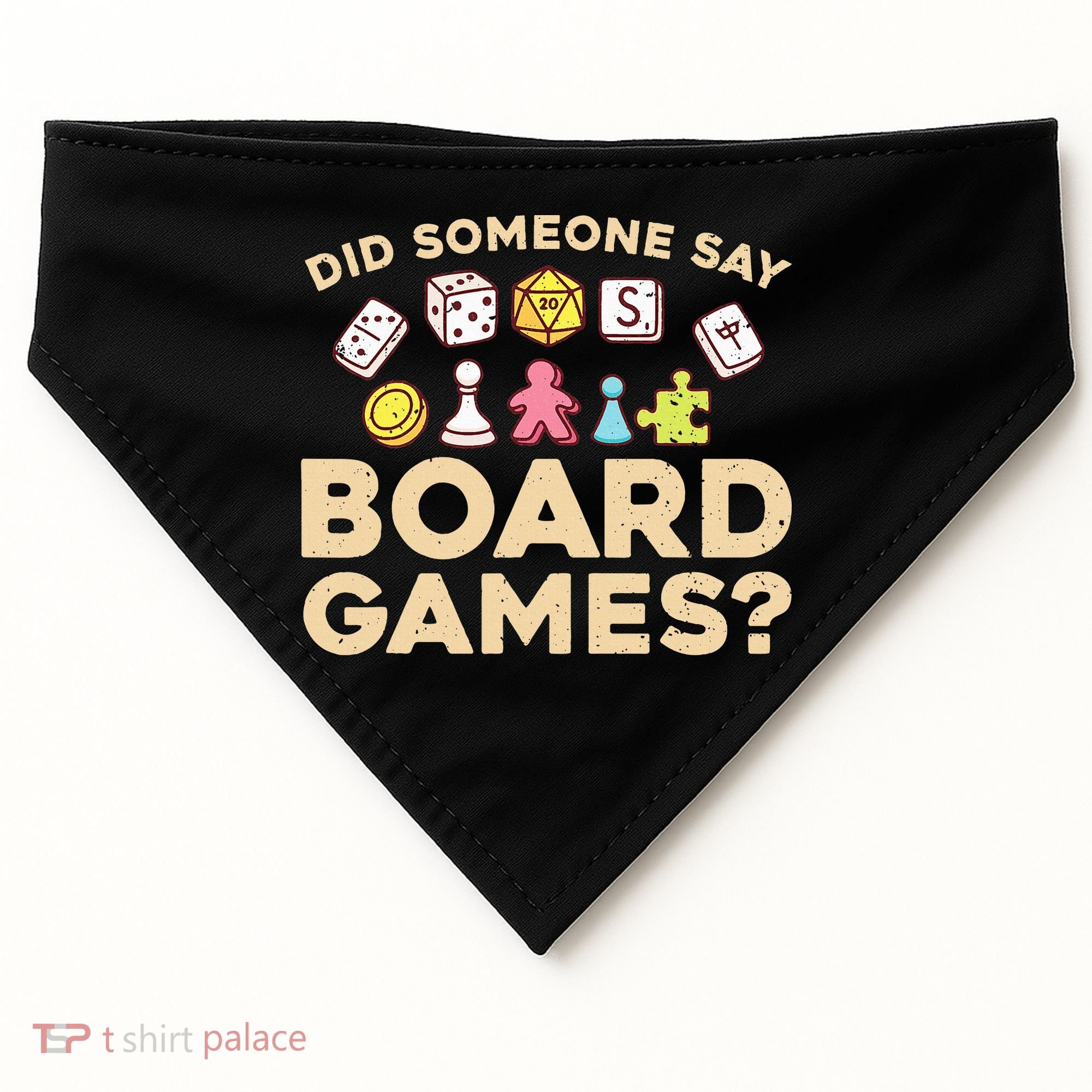 Board Games for Game Enthusiasts USA-Made Doggie Bandana