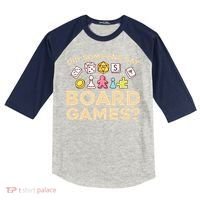 Board Games for Game Enthusiasts Kids Colorblock Raglan Jersey thumb 0