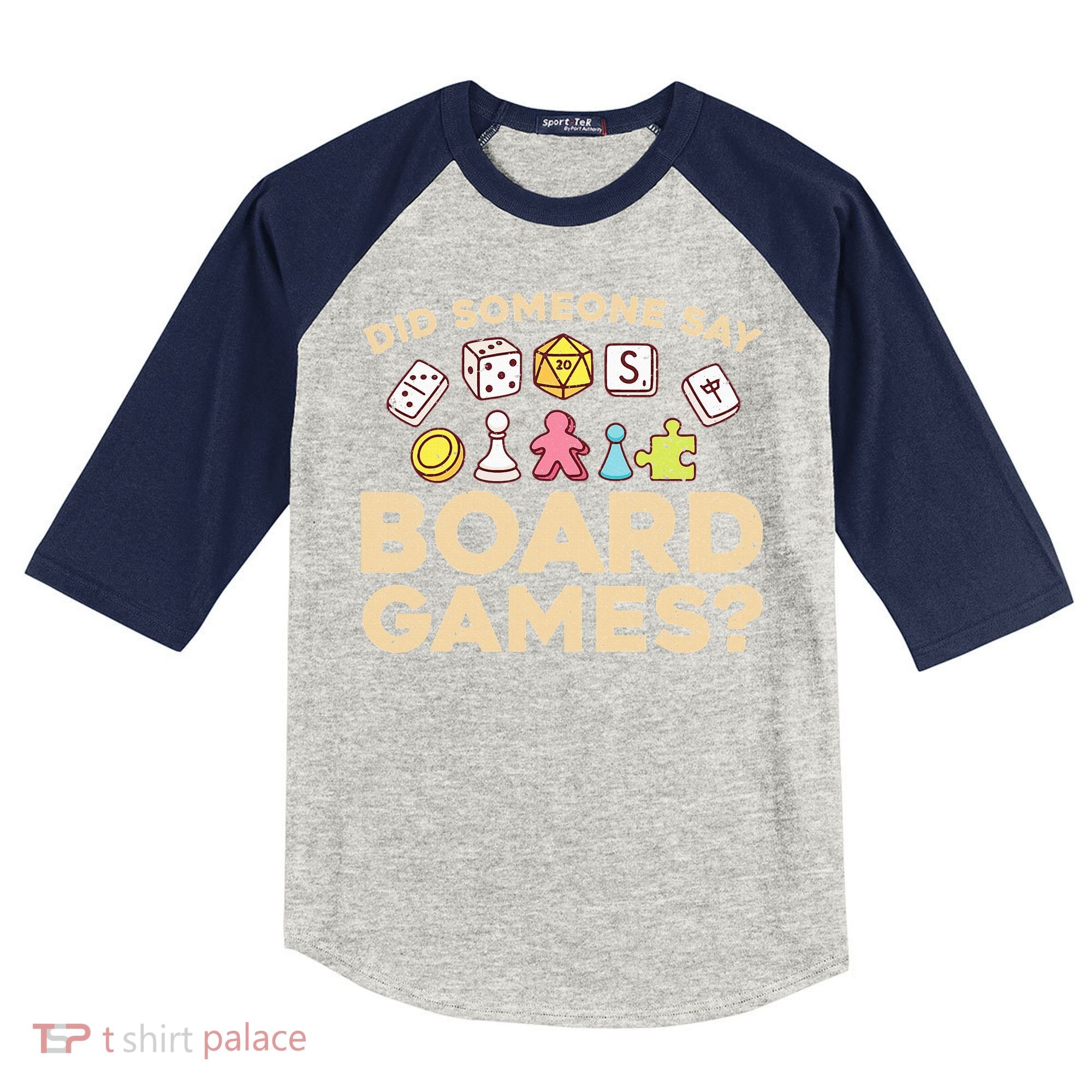 Board Games for Game Enthusiasts Kids Colorblock Raglan Jersey