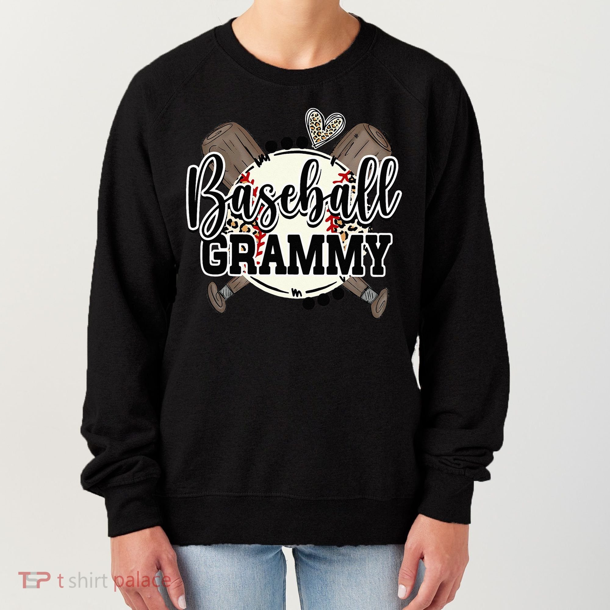 Baseball Grammy Funny Baseball Family Matching Women's Sweatshirt