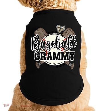 Baseball Grammy Funny Baseball Family Matching Doggie Tank