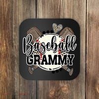 Baseball Grammy Funny Baseball Family Matching Coaster thumb 0
