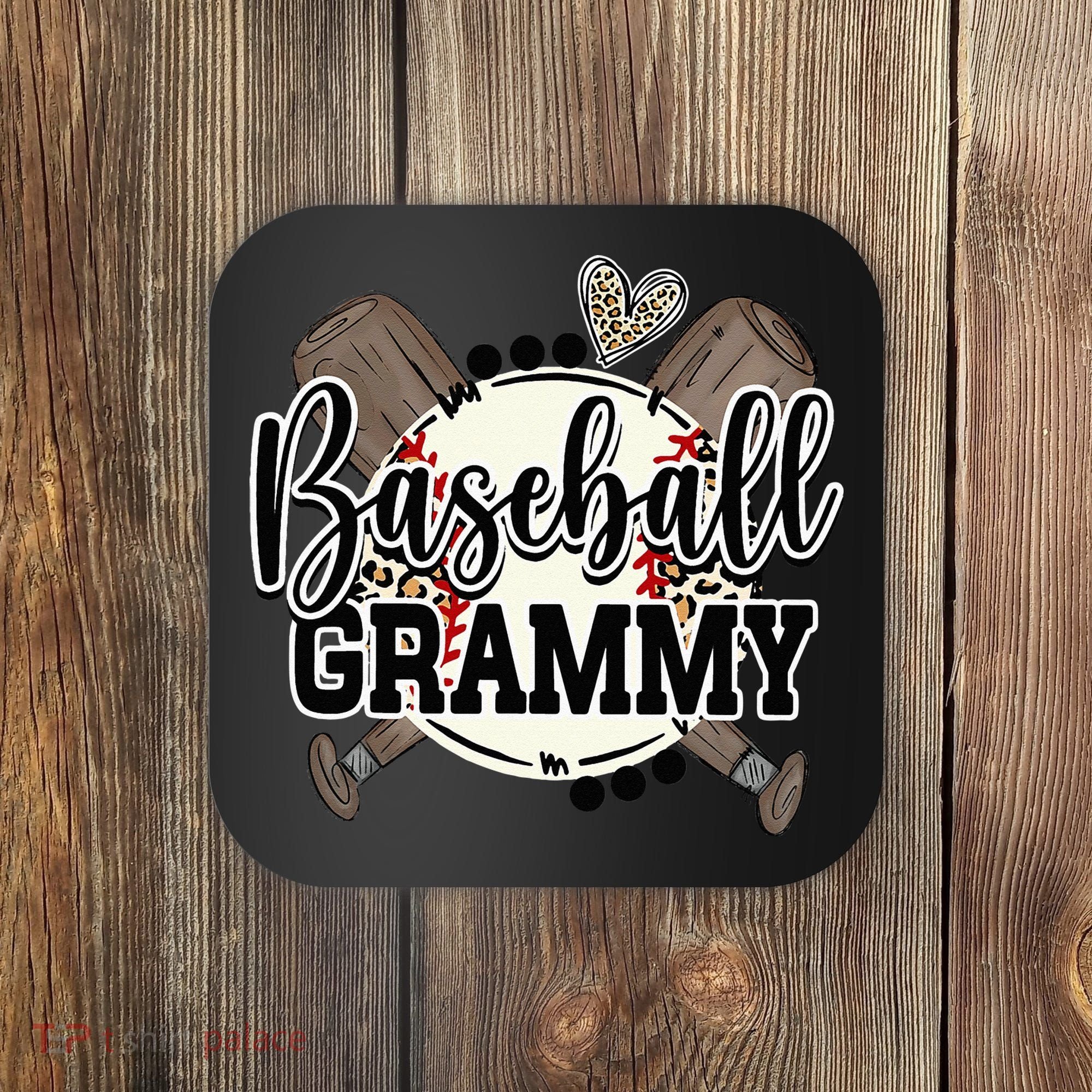 Baseball Grammy Funny Baseball Family Matching Coaster