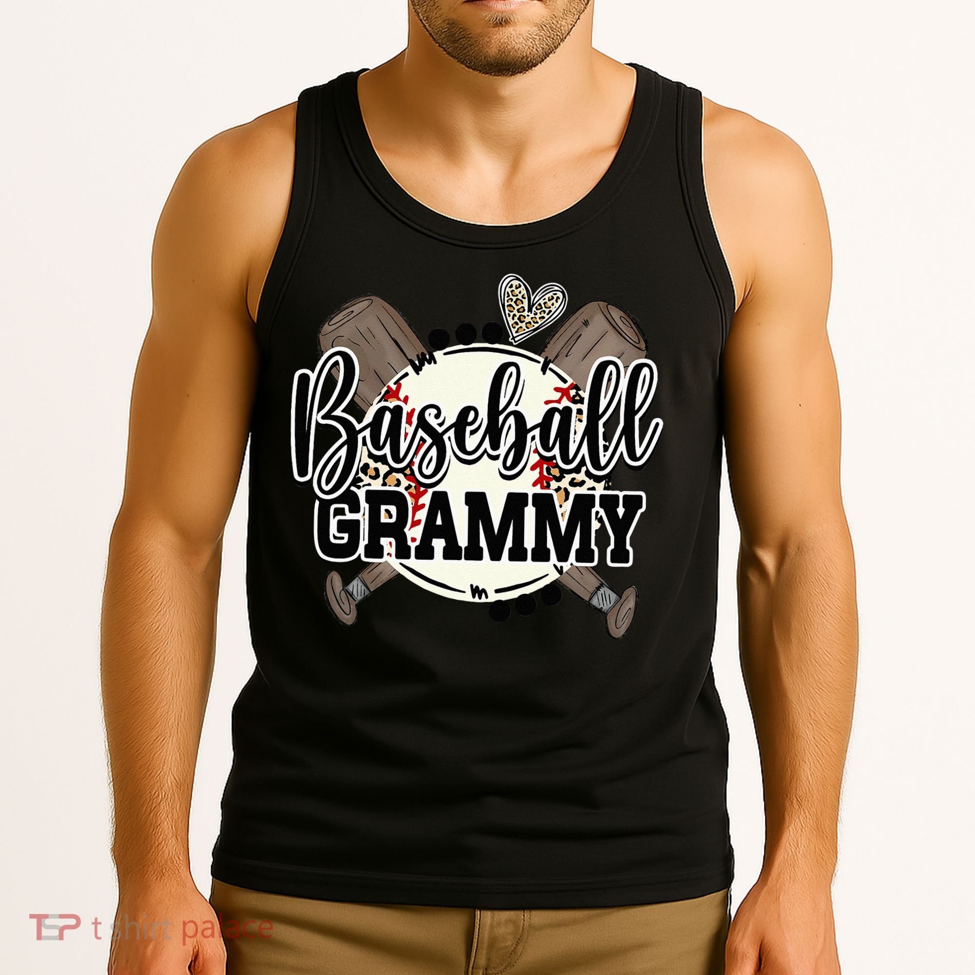 Baseball Grammy Funny Baseball Family Matching Tank Top