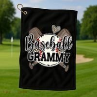Baseball Grammy Funny Baseball Family Matching Golf Towel thumb 1