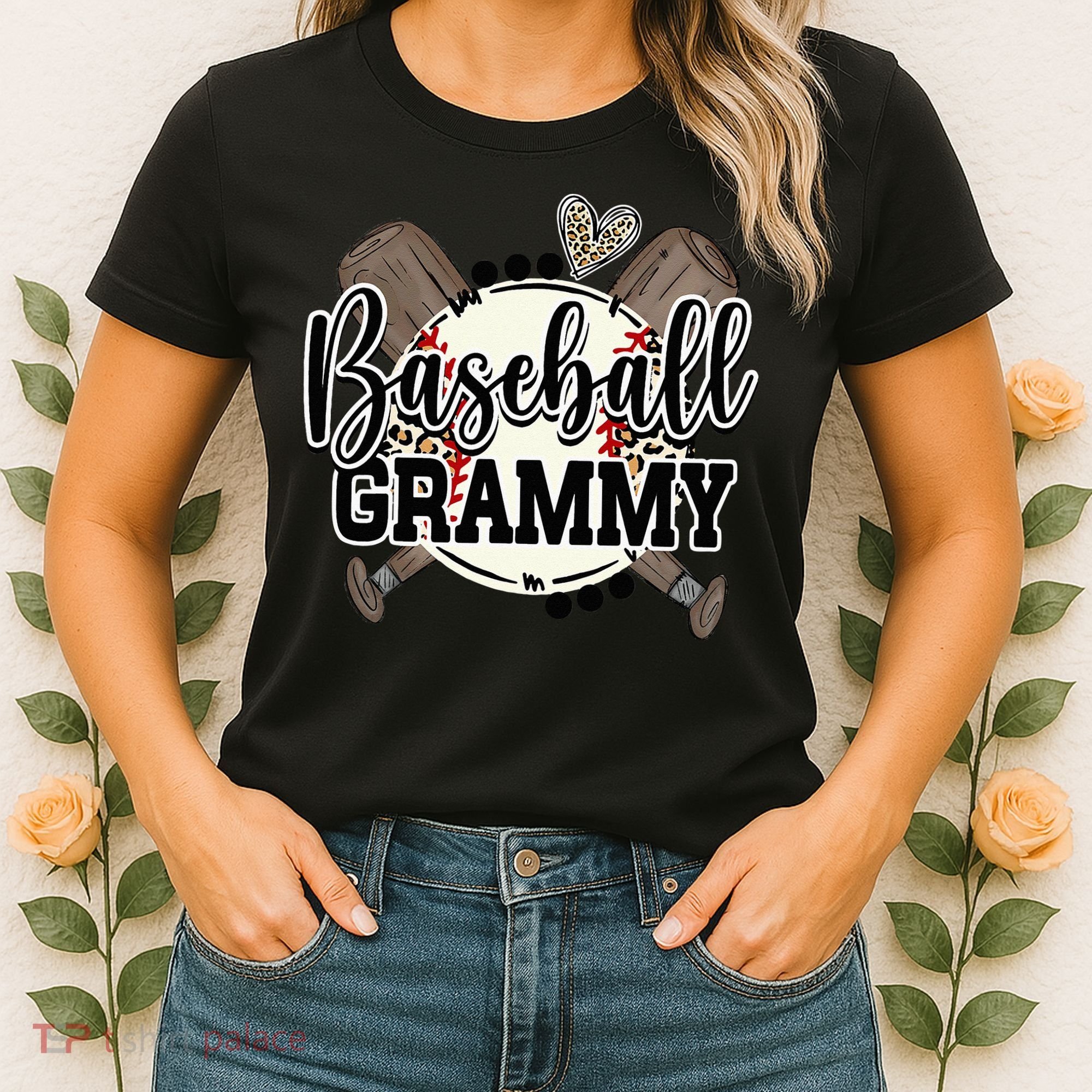 Baseball Grammy Funny Baseball Family Matching Women's T-Shirt