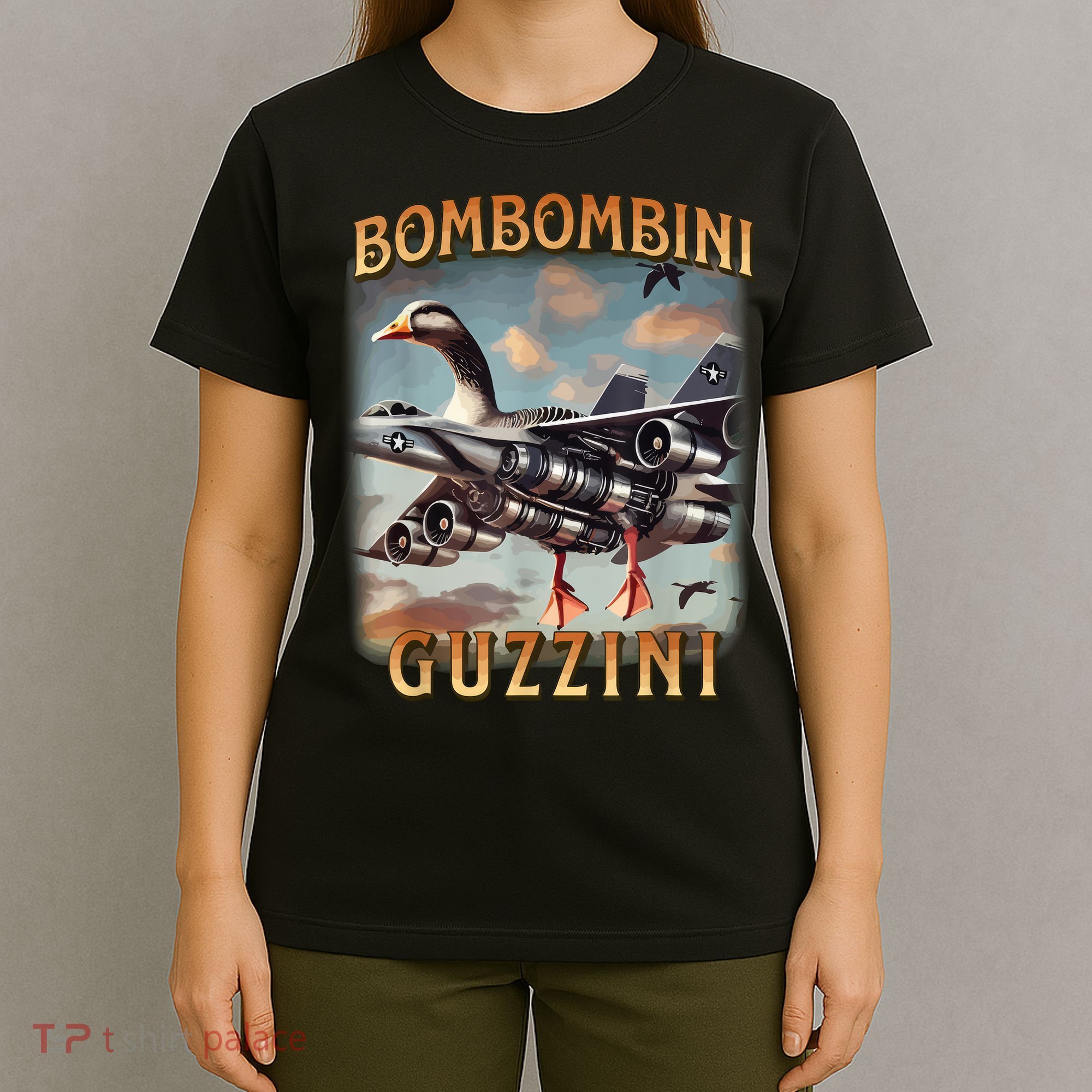 Bombombini Guzzini Funny Goose Meme T-Shirt