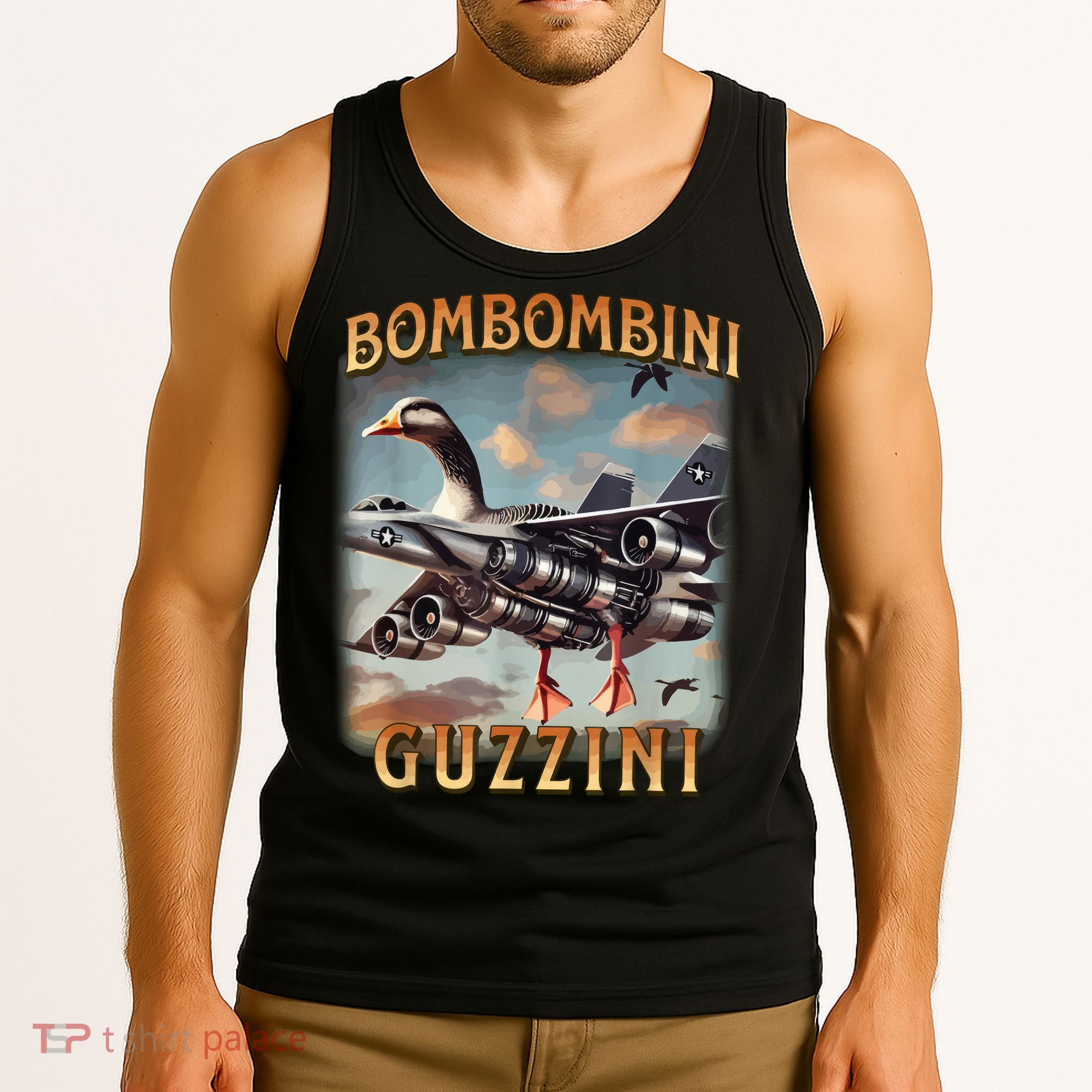 Bombombini Guzzini Funny Goose Meme Tank Top