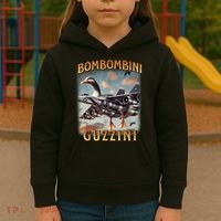 Bombombini Guzzini Funny Goose Meme Kids Hoodie thumb 3