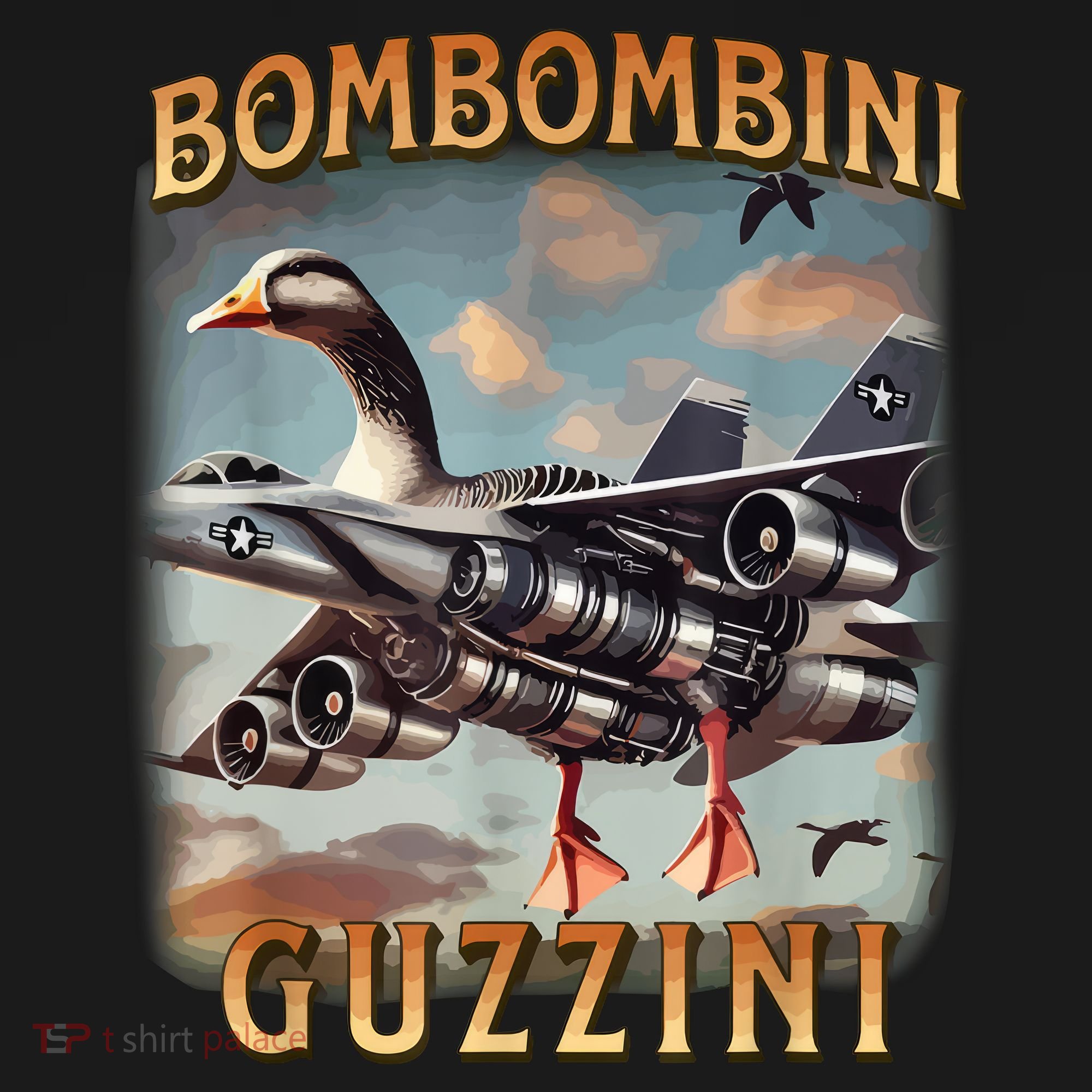 Bombombini Guzzini Funny Goose Meme Kids Long Sleeve Shirt