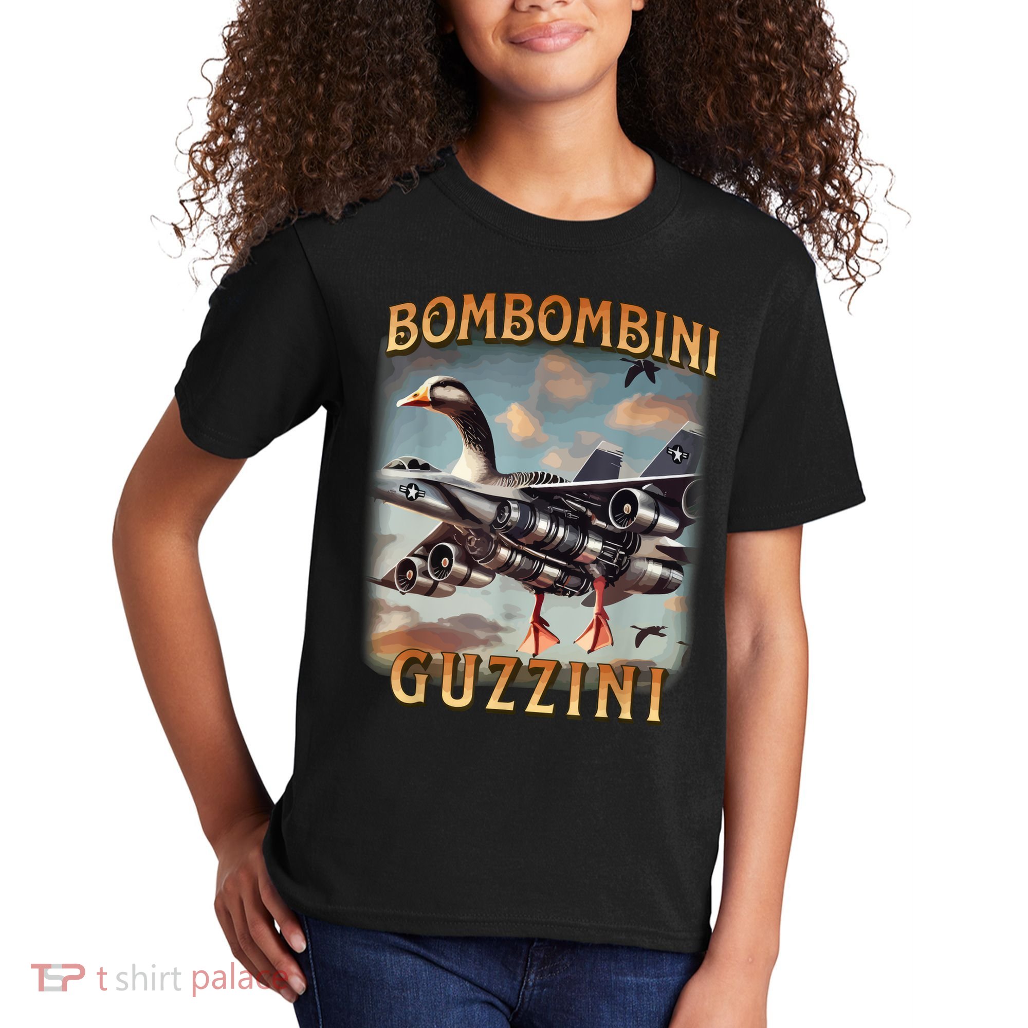 Bombombini Guzzini Funny Goose Meme Kids T-Shirt
