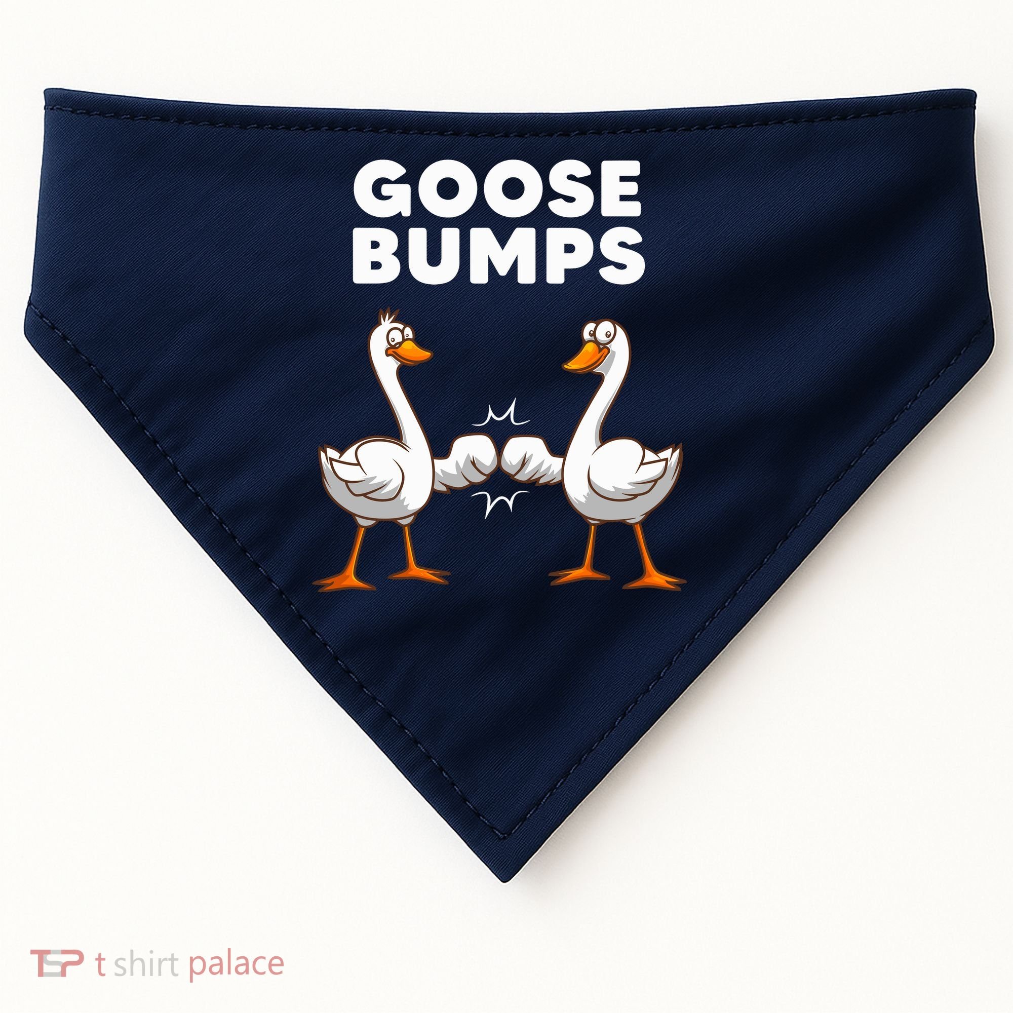 Best Goose For Goose Bumps Waterfowl Animal Pun USA-Made Doggie Bandana