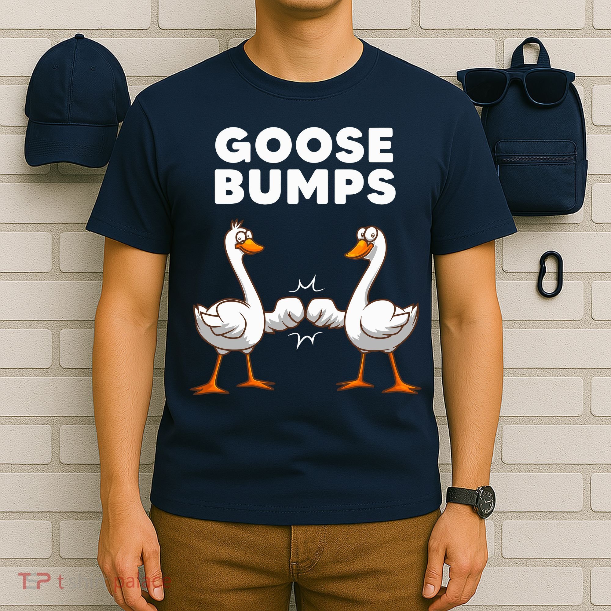 Best Goose For Goose Bumps Waterfowl Animal Pun T-Shirt