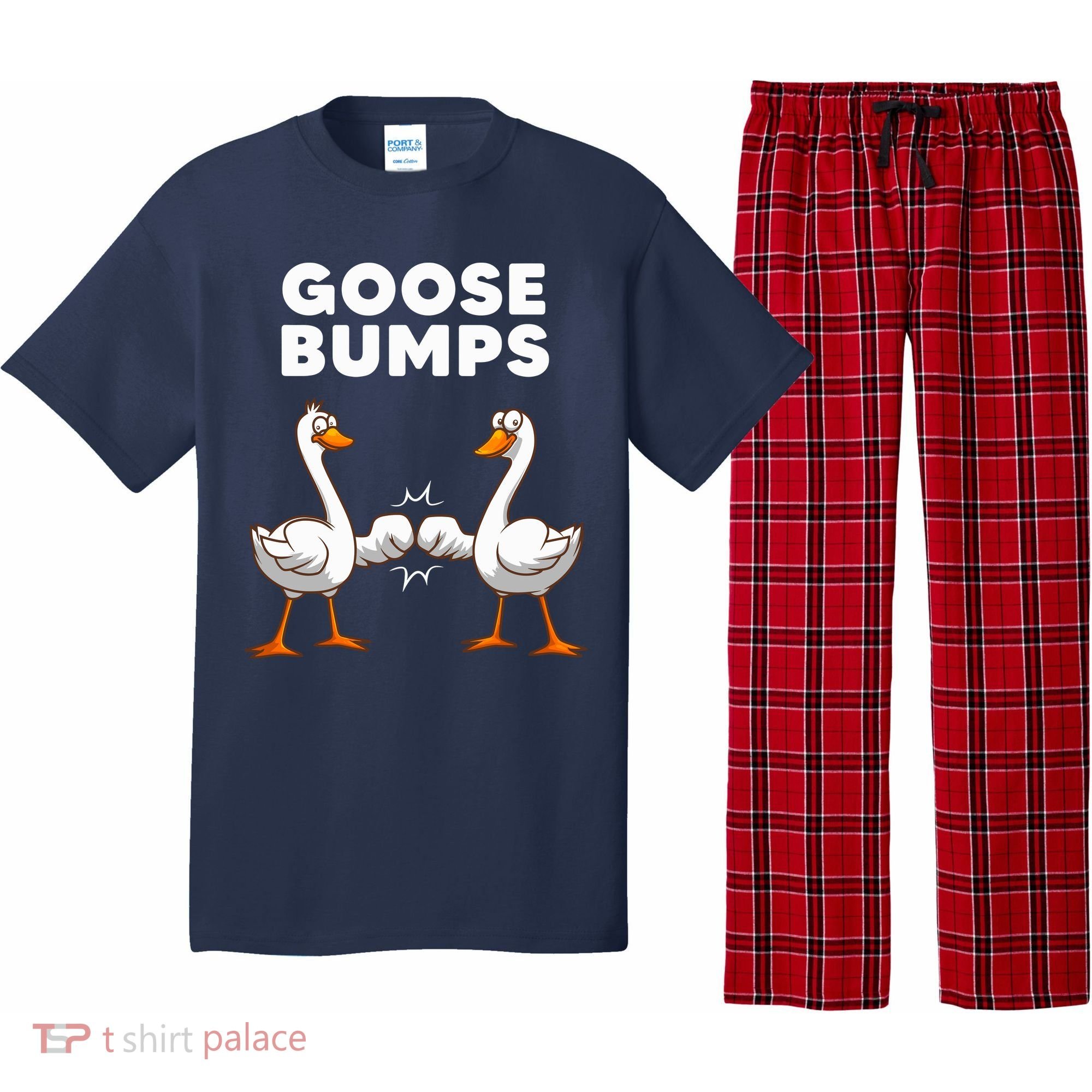 Best Goose For Goose Bumps Waterfowl Animal Pun Pajama Set