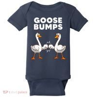 Best Goose For Goose Bumps Waterfowl Animal Pun Baby Bodysuit thumb 0