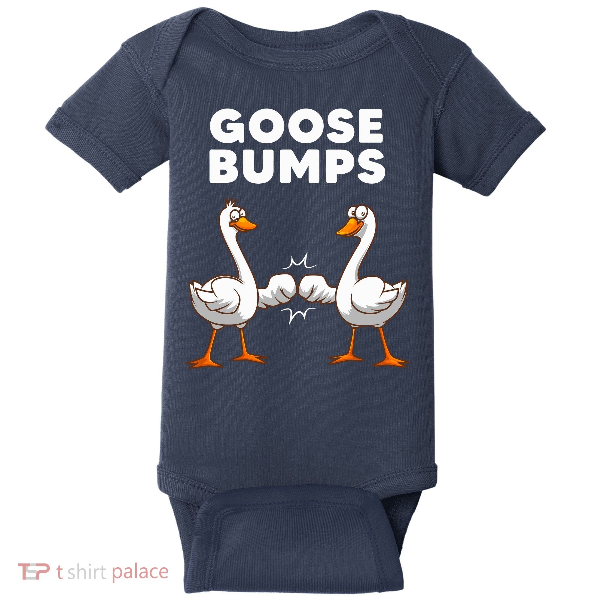 Best Goose For Goose Bumps Waterfowl Animal Pun Baby Bodysuit
