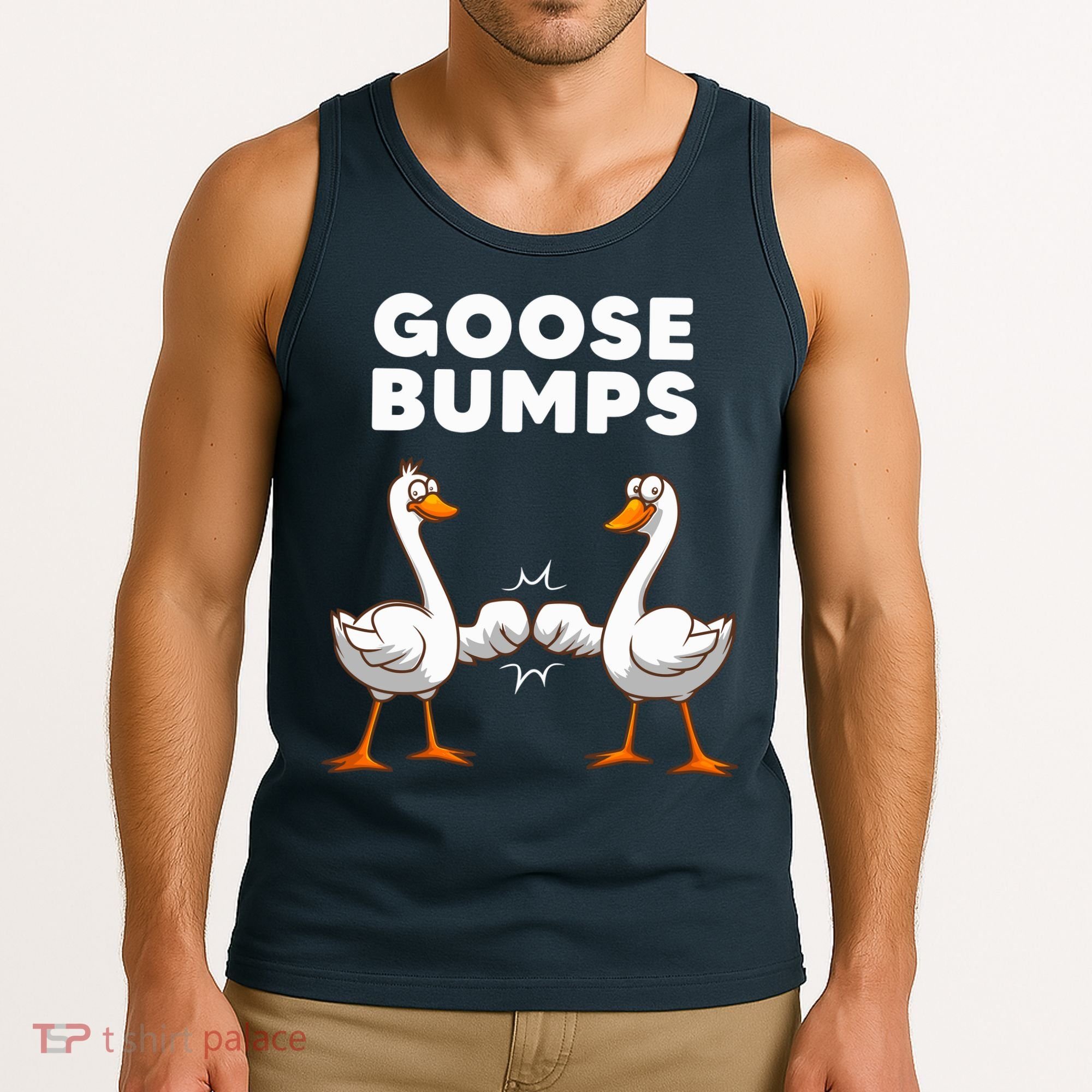 Best Goose For Goose Bumps Waterfowl Animal Pun Tank Top