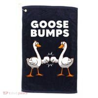Best Goose For Goose Bumps Waterfowl Animal Pun Golf Towel thumb 0