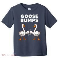 Best Goose For Goose Bumps Waterfowl Animal Pun Toddler T-Shirt thumb 0