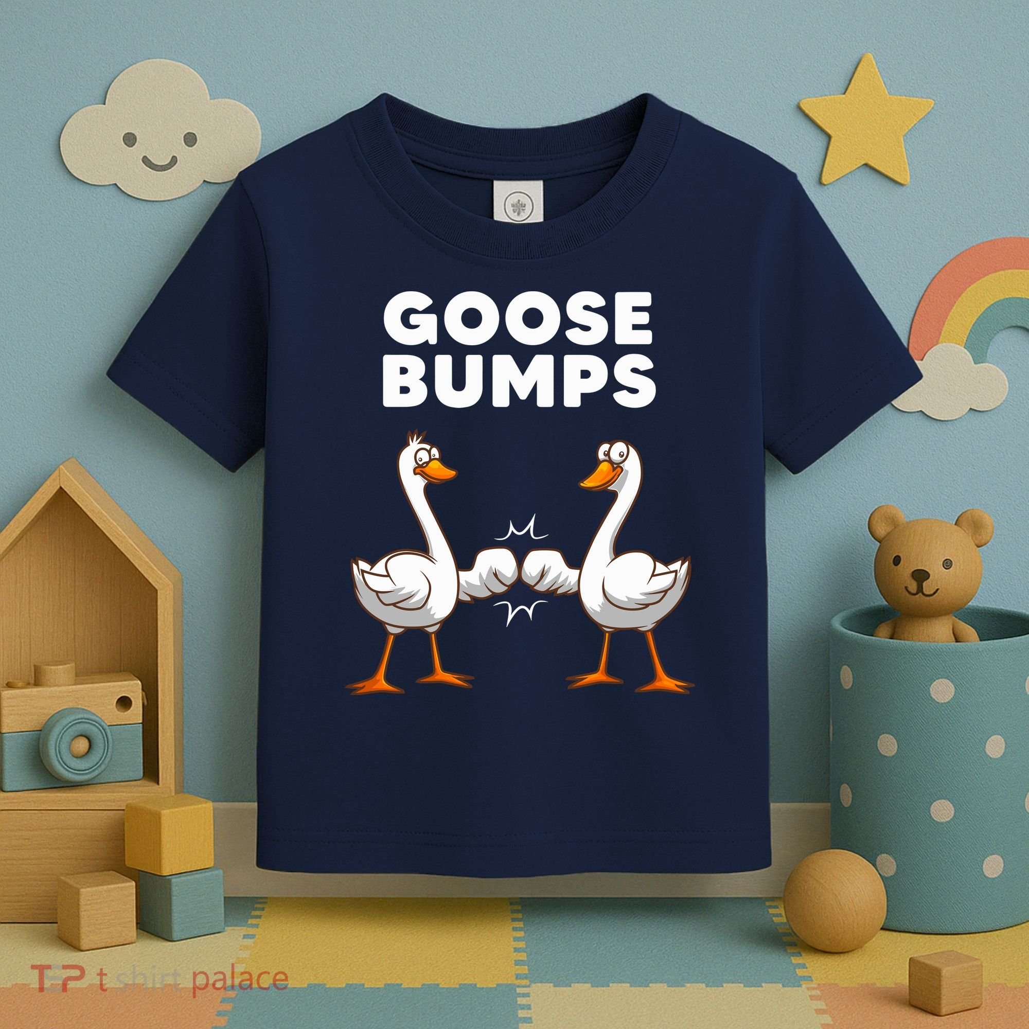 Best Goose For Goose Bumps Waterfowl Animal Pun Toddler T-Shirt