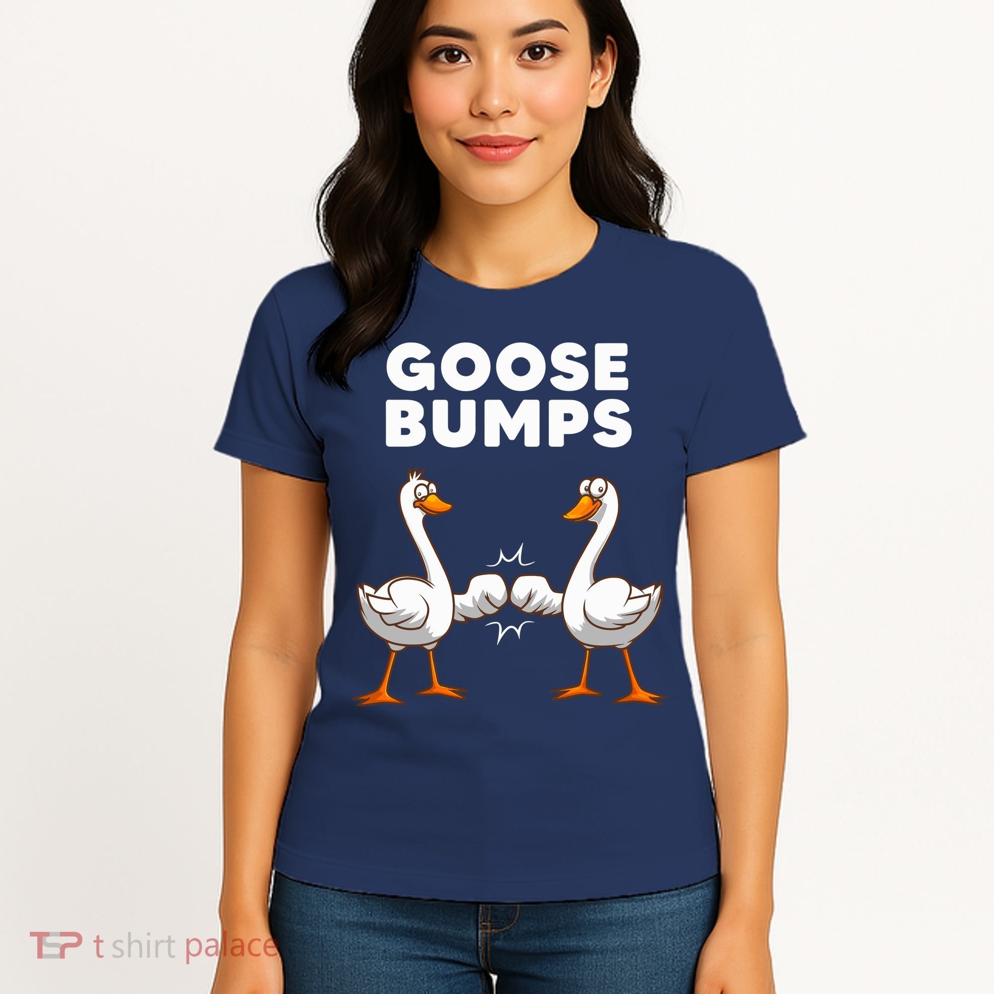 Best Goose For Goose Bumps Waterfowl Animal Pun Women's T-Shirt