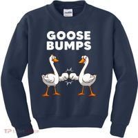 Best Goose For Goose Bumps Waterfowl Animal Pun Kids Sweatshirt thumb 0
