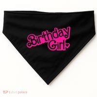 Birthday Girl Funny Birthday USA-Made Doggie Bandana thumb 0