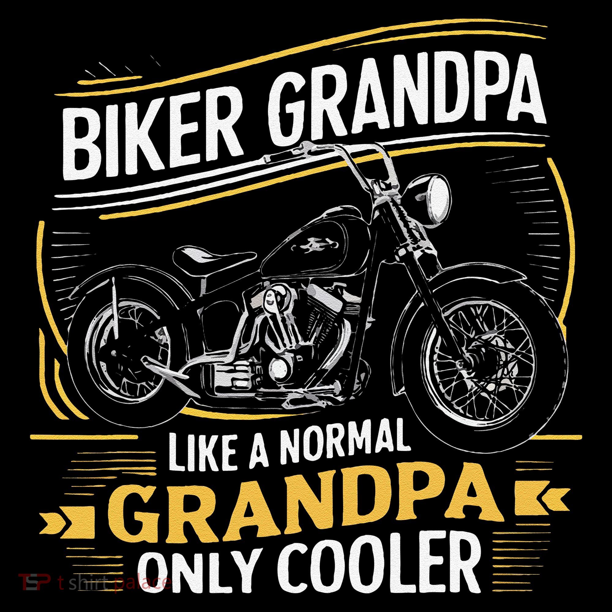 Biker Grandpa FatherS Day Like A Normal Grandpa Motorcycle Coffee Mug