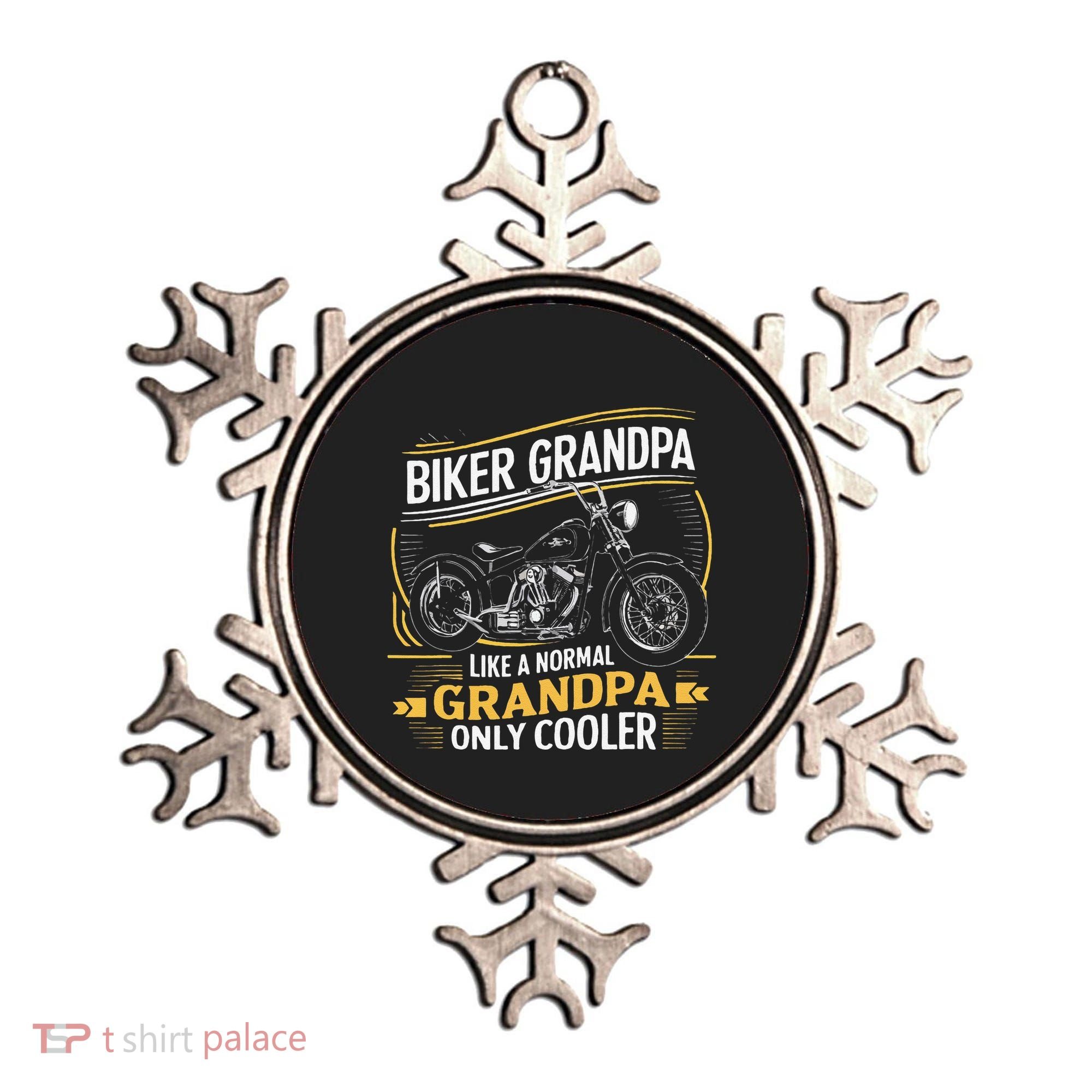 Biker Grandpa FatherS Day Like A Normal Grandpa Motorcycle Ornament
