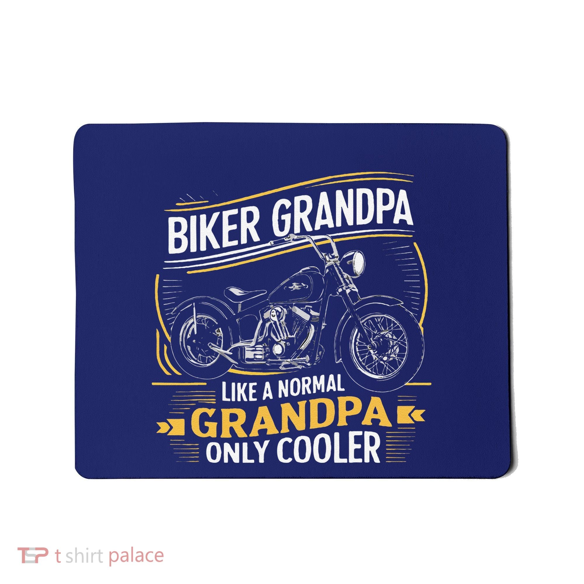 Biker Grandpa FatherS Day Like A Normal Grandpa Motorcycle Mousepad
