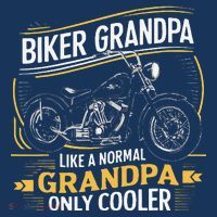 Biker Grandpa FatherS Day Like A Normal Grandpa Motorcycle Mousepad thumb 1