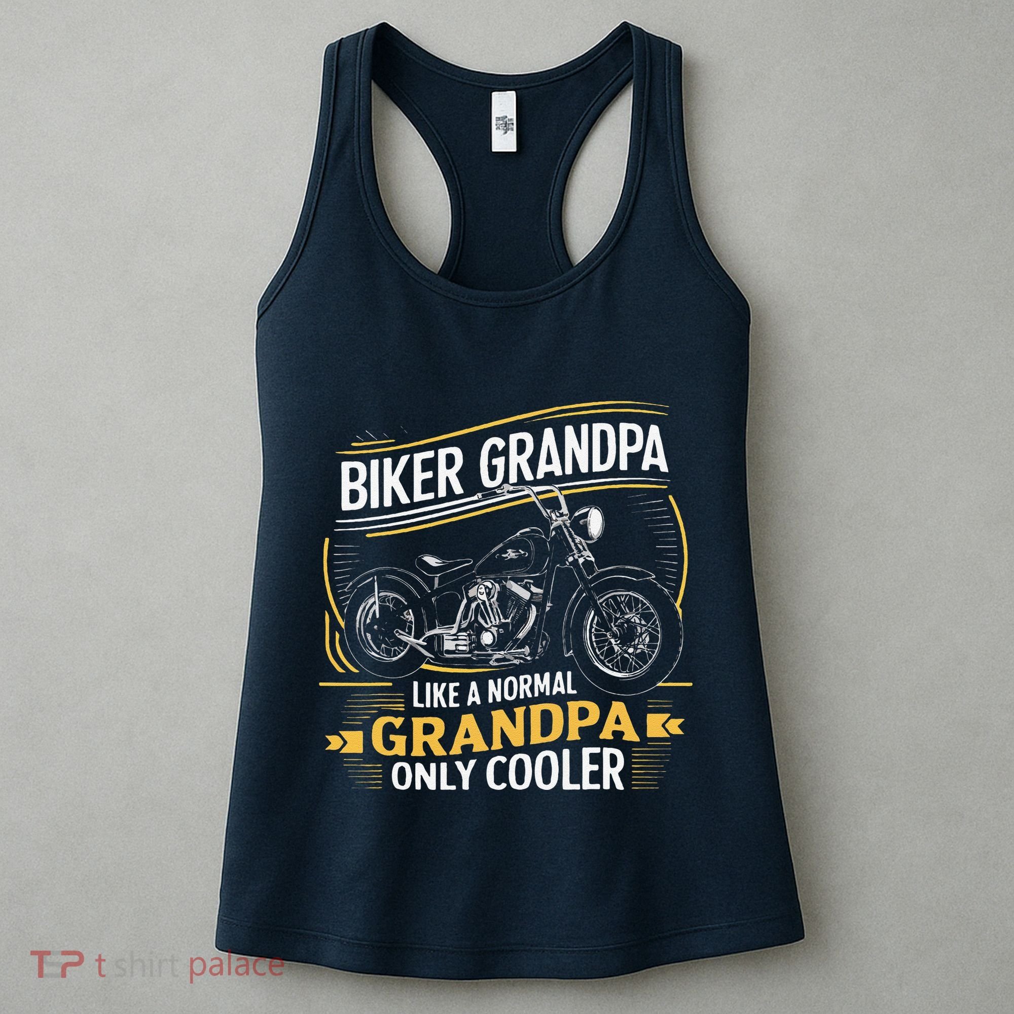 Biker Grandpa FatherS Day Like A Normal Grandpa Motorcycle Women's Tank Top