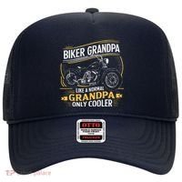 Biker Grandpa FatherS Day Like A Normal Grandpa Motorcycle Hat thumb 0