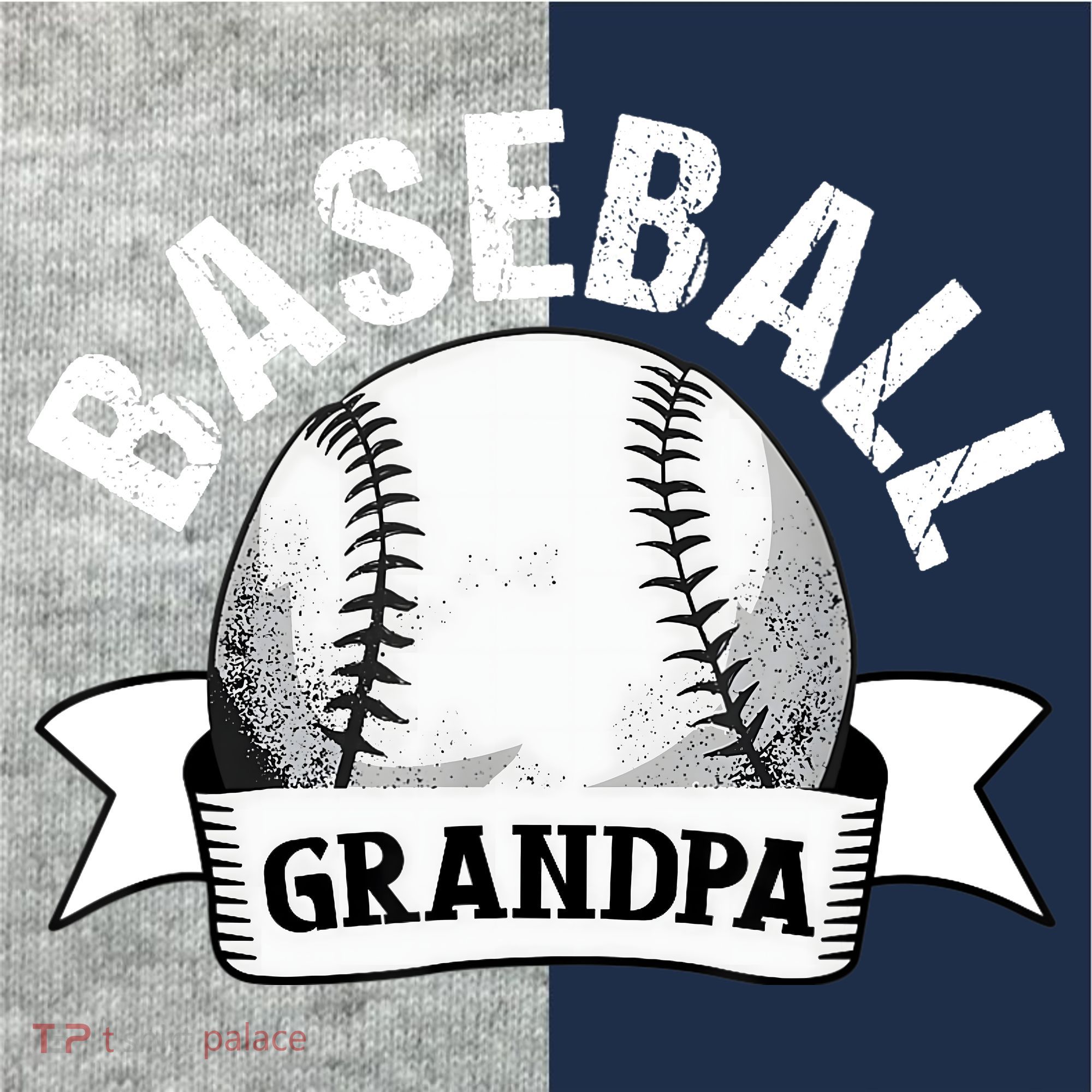 Baseball Grandpa - Funny Baseball Grandfather Kids Colorblock Raglan Jersey