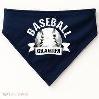Baseball Grandpa - Funny Baseball Grandfather USA-Made Doggie Bandana thumb 0