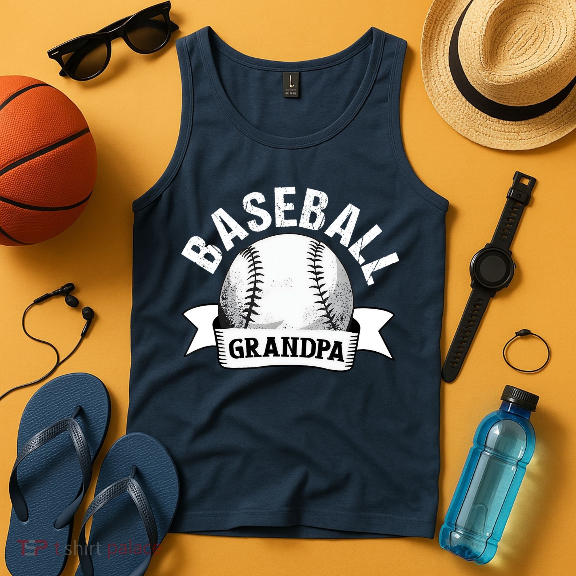 Baseball Grandpa - Funny Baseball Grandfather Tank Top