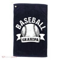 Baseball Grandpa - Funny Baseball Grandfather Golf Towel thumb 0