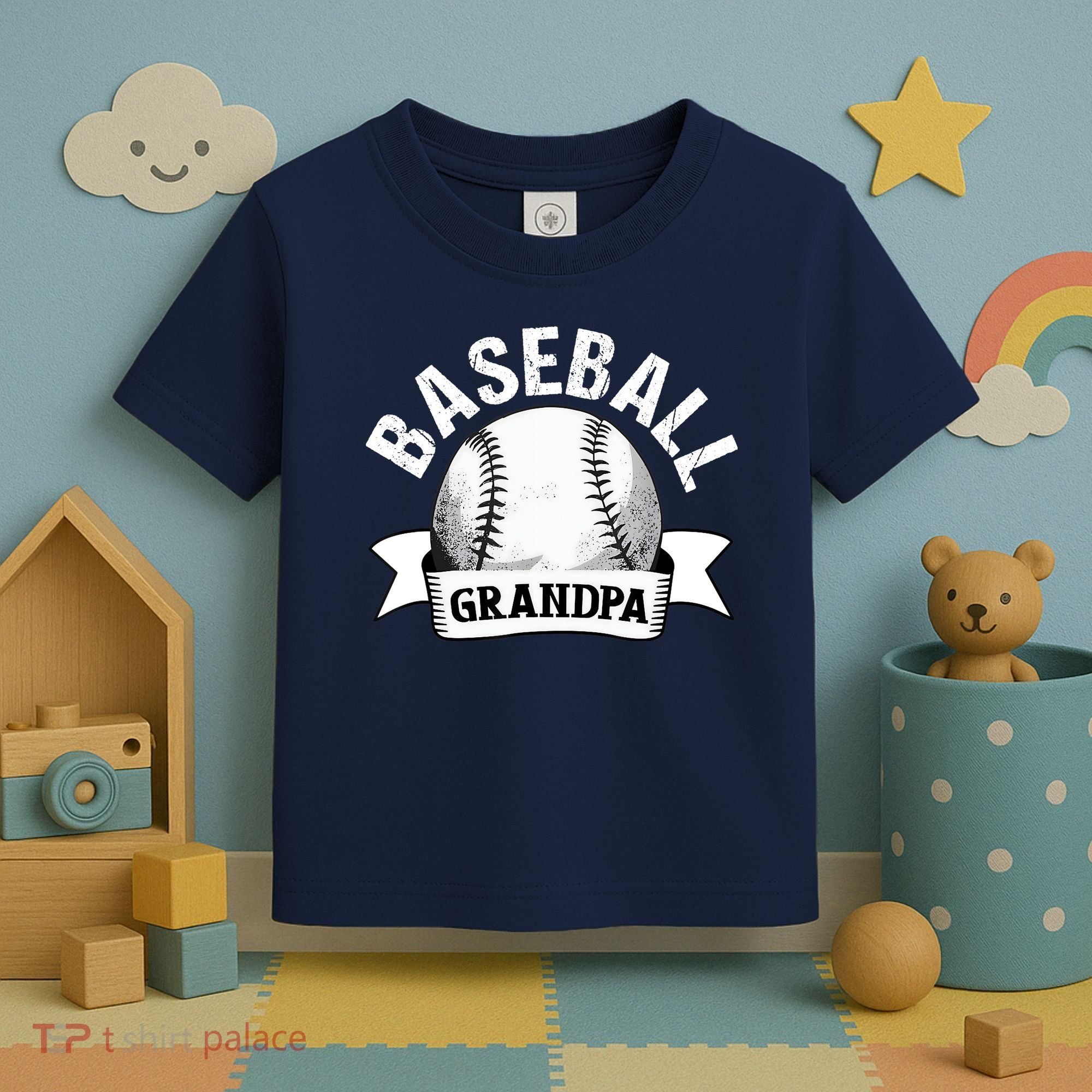 Baseball Grandpa - Funny Baseball Grandfather Toddler T-Shirt