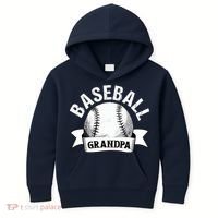 Baseball Grandpa - Funny Baseball Grandfather Kids Hoodie thumb 0