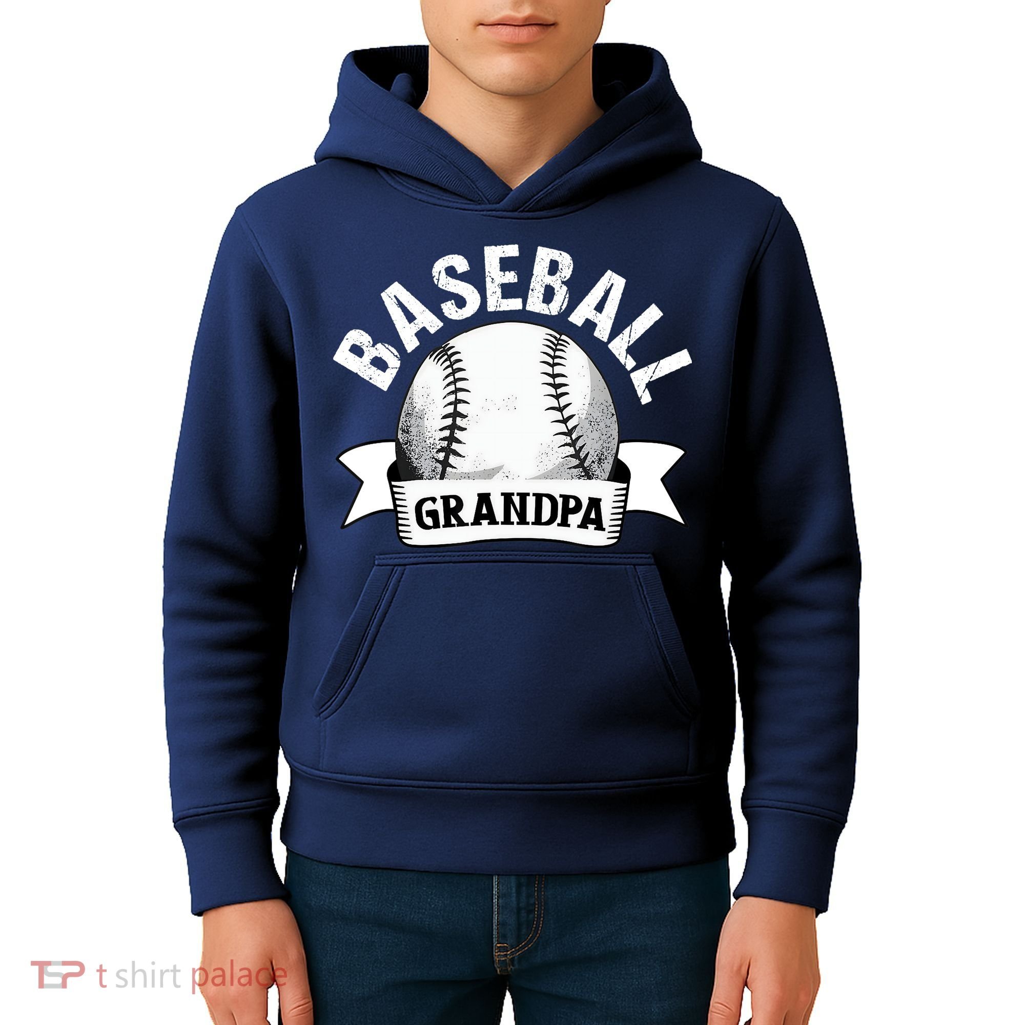 Baseball Grandpa - Funny Baseball Grandfather Kids Hoodie
