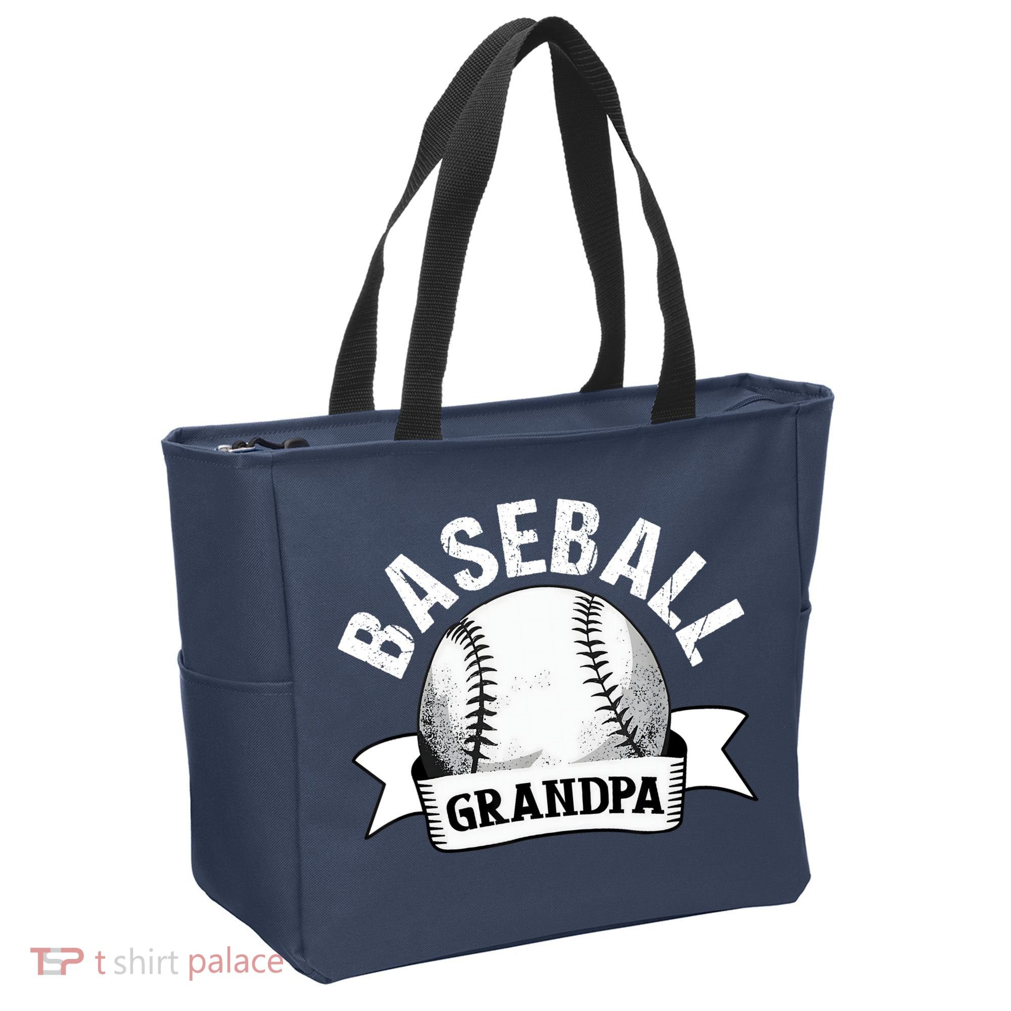 Baseball Grandpa - Funny Baseball Grandfather Tote Bag