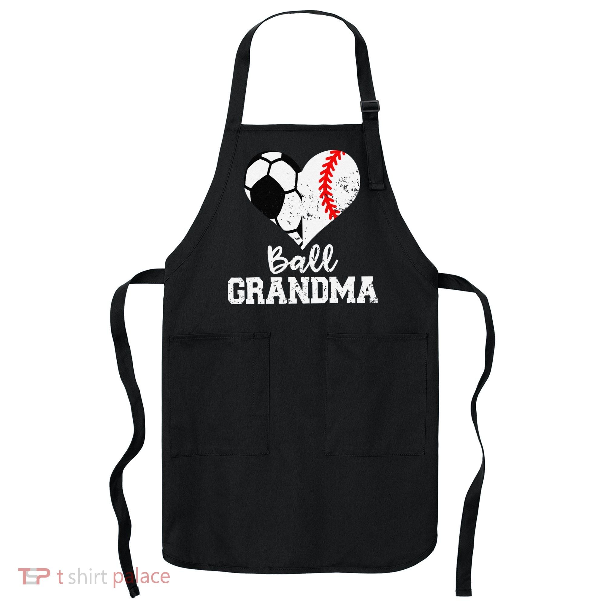 Ball Grandma Funny Soccer Baseball Grandma Apron