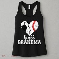 Ball Grandma Funny Soccer Baseball Grandma Women's Tank Top thumb 3