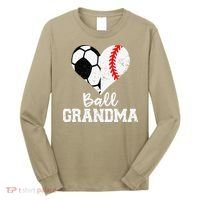 Ball Grandma Funny Soccer Baseball Grandma Long Sleeve Shirt thumb 0