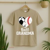 Ball Grandma Funny Soccer Baseball Grandma T-Shirt thumb 2