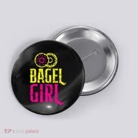 Bagel Girl Funny Bagel Lover Costume Button thumb 0