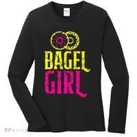 Bagel Girl Funny Bagel Lover Costume Women's Long Sleeve Shirt thumb 0